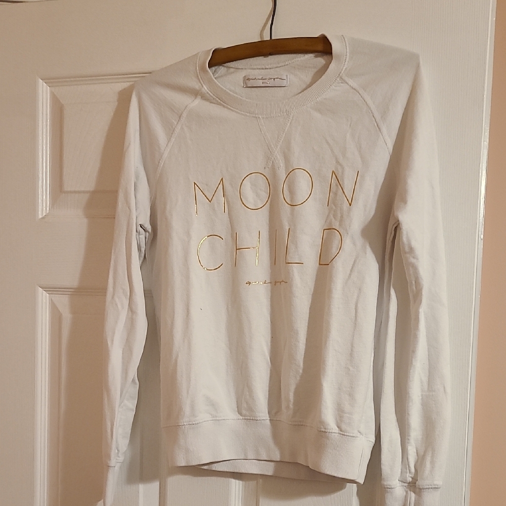 Spiritual Gangster White and Gold Sweatshirt